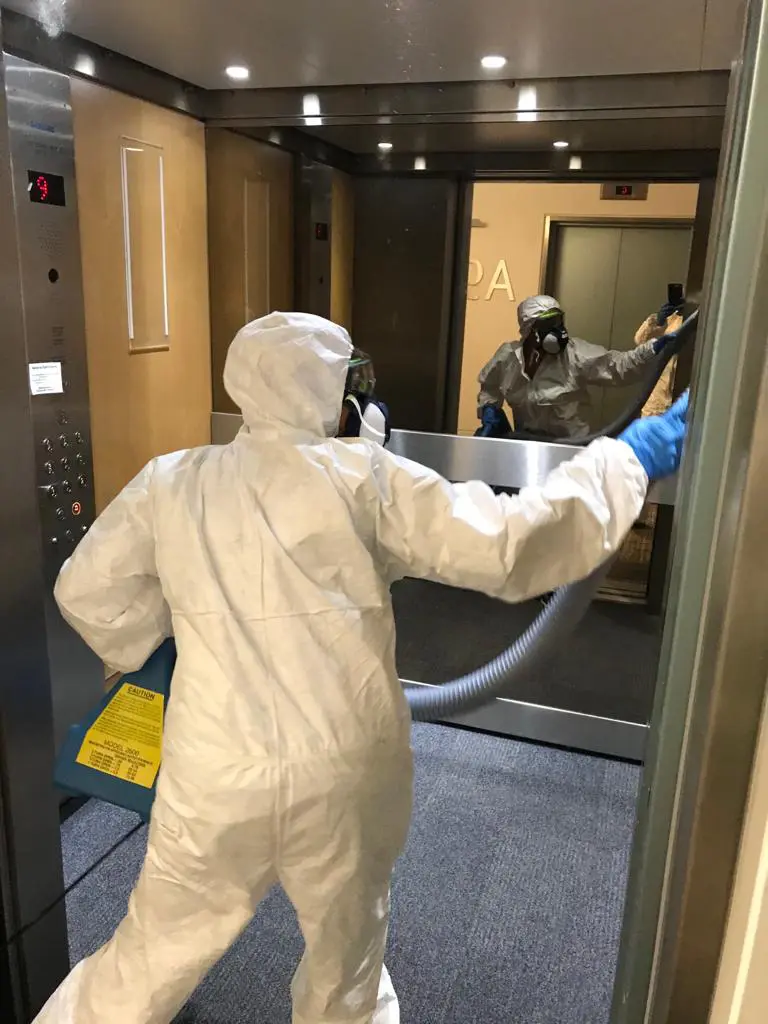 Deep Cleaning Service - Cleaning a Lift